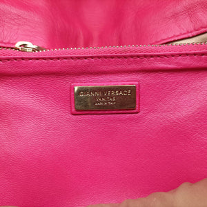 Pre-owned VERSACE quilted chain Rose leather  shoulderbag | stylenewstar