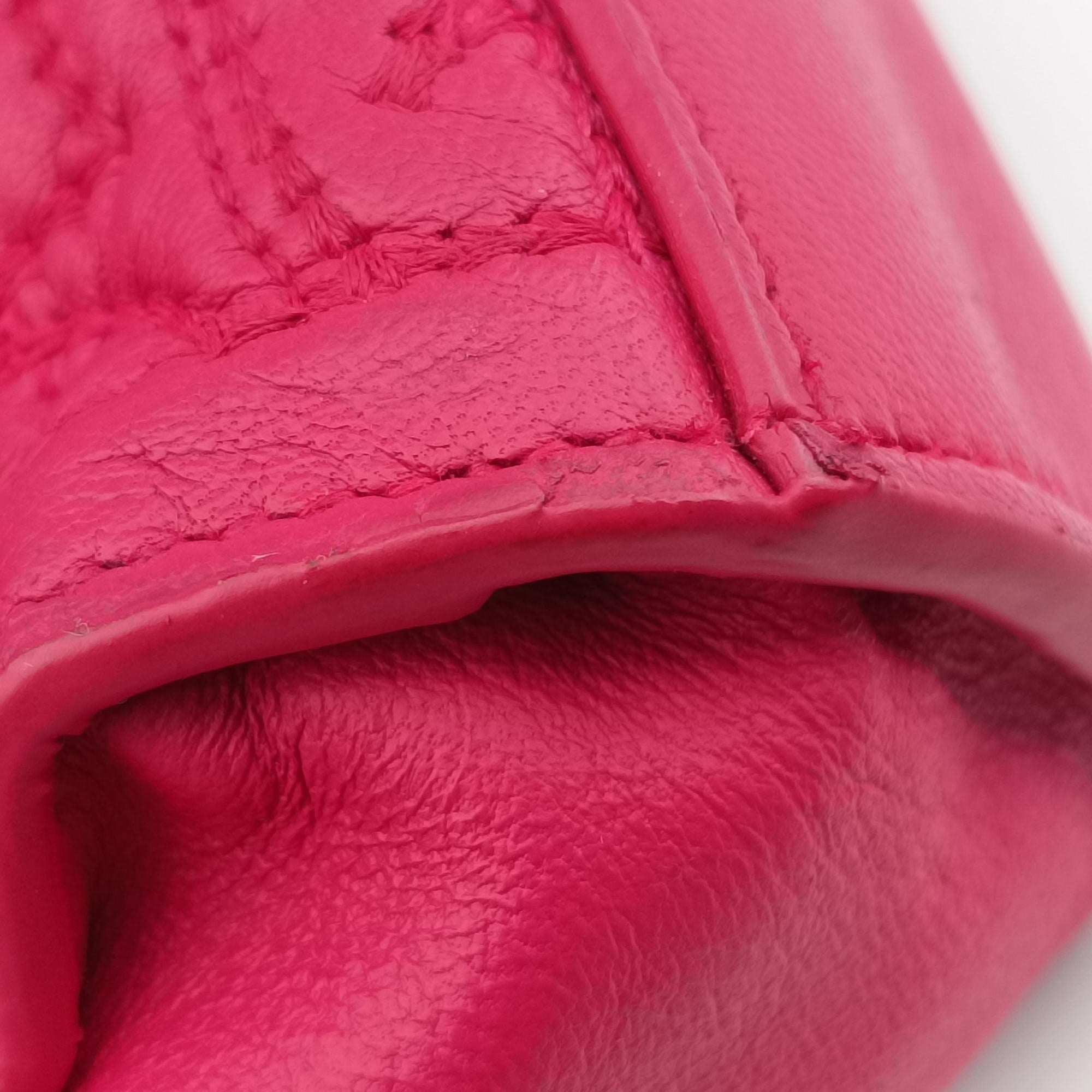 Pre-owned VERSACE quilted chain Rose leather  shoulderbag | stylenewstar