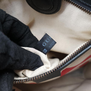 Vintage Gucci GG Supreme Bee Beige×black PVC coated canvas×Leather 450950 shoulderbag | stylenewstar