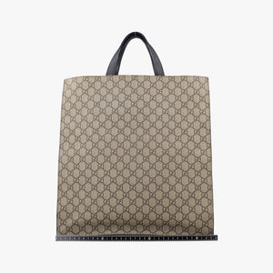 Vintage Gucci GG Supreme Bee Beige×black PVC coated canvas×Leather 450950 shoulderbag | stylenewstar