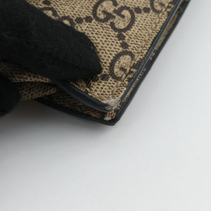 Vintage Gucci GG Supreme Bee Beige×black PVC coated canvas×Leather 450950 shoulderbag | stylenewstar