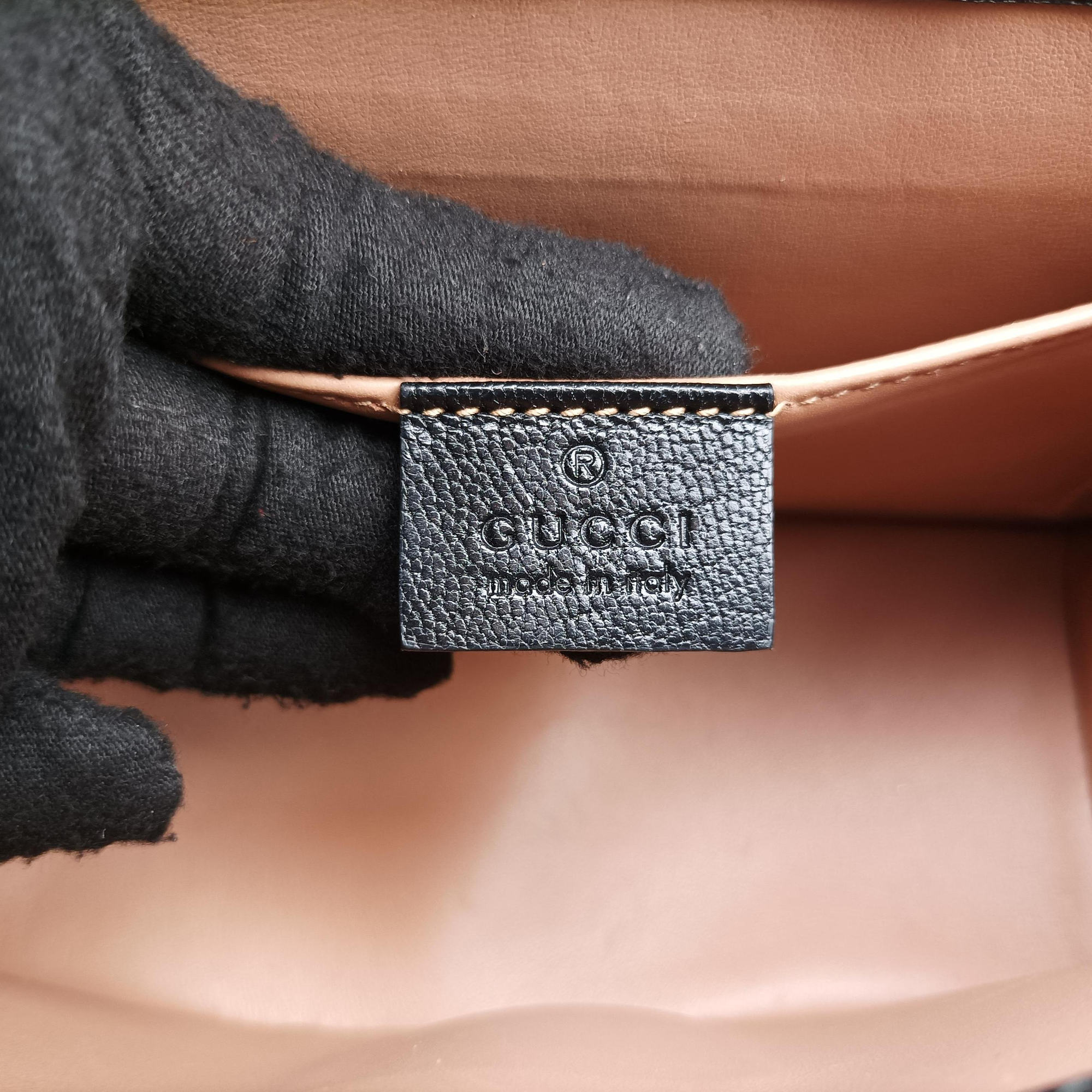 Vintage Gucci Mini Fox Brooch Bamboo Beige×Multicolour PVC coated canvas×Leather 466428 shoulderbag | stylenewstar