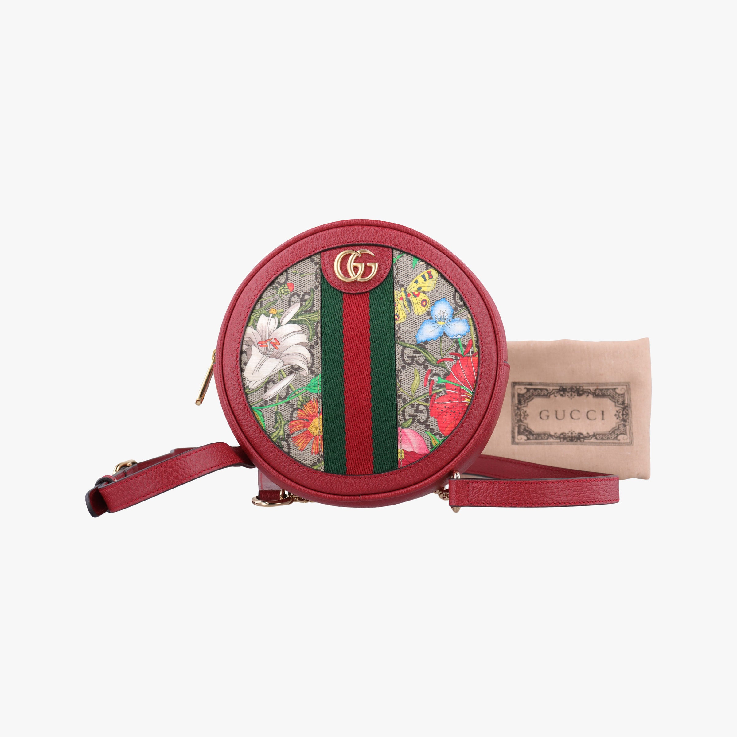 Vintage Gucci Ophidia Red×Multicolour PVC coated canvas×Leather 598661 backpack/rucksack | stylenewstar