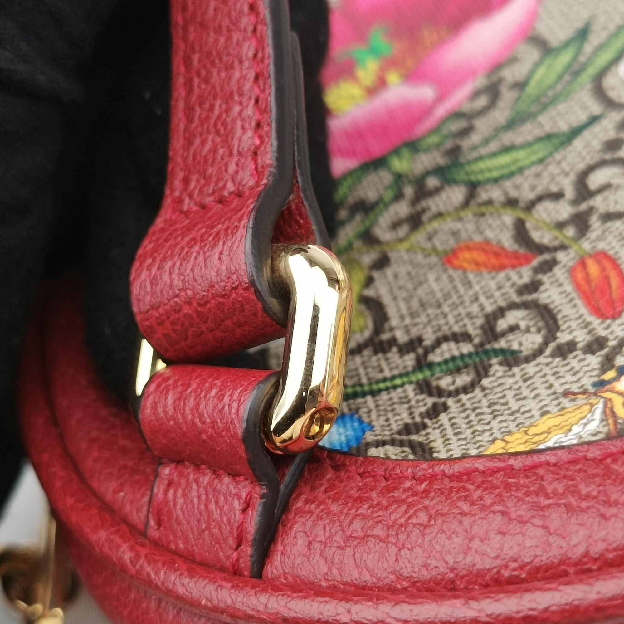 Vintage Gucci Ophidia Red×Multicolour PVC coated canvas×Leather 598661 backpack/rucksack | stylenewstar