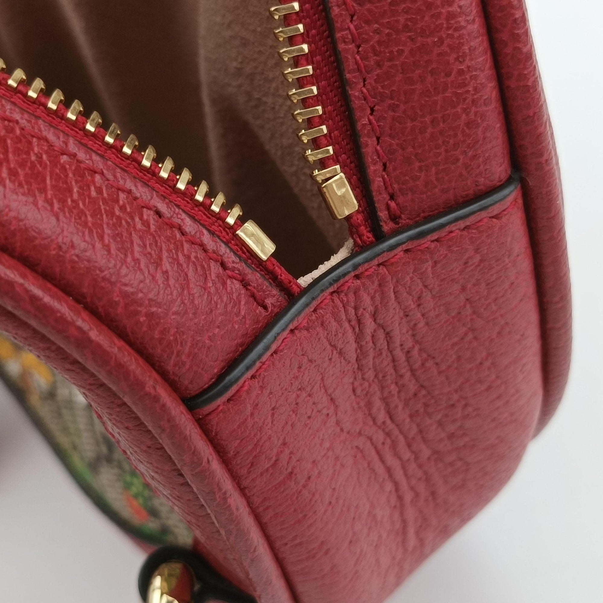 Vintage Gucci Ophidia Red×Multicolour PVC coated canvas×Leather 598661 backpack/rucksack | stylenewstar