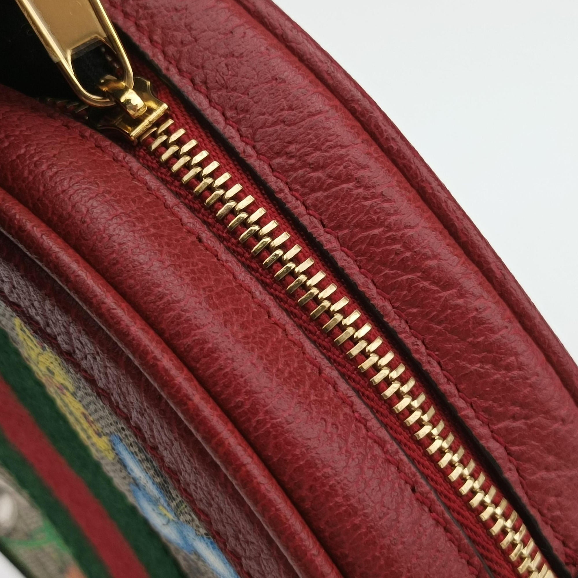Vintage Gucci Ophidia Red×Multicolour PVC coated canvas×Leather 598661 backpack/rucksack | stylenewstar