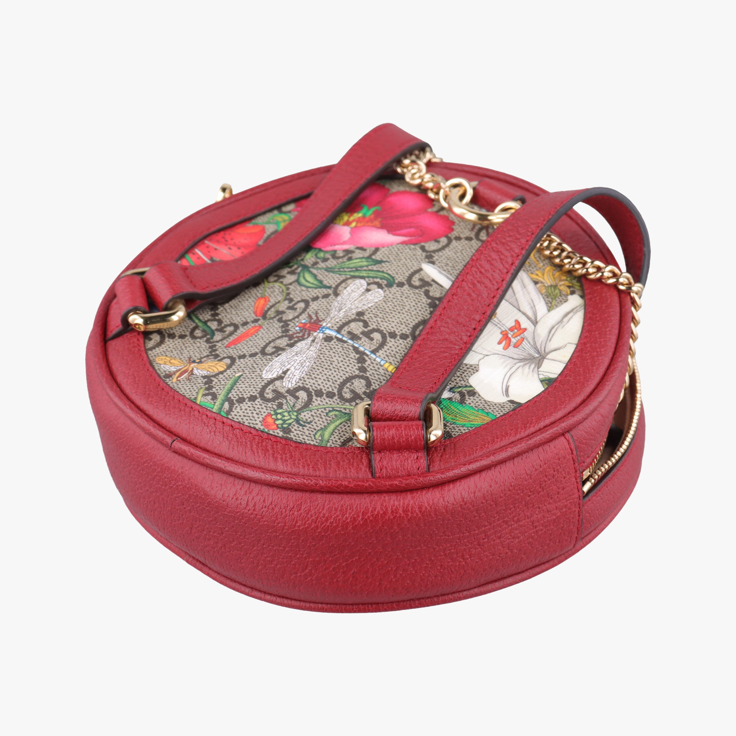 Vintage Gucci Ophidia Red×Multicolour PVC coated canvas×Leather 598661 backpack/rucksack | stylenewstar