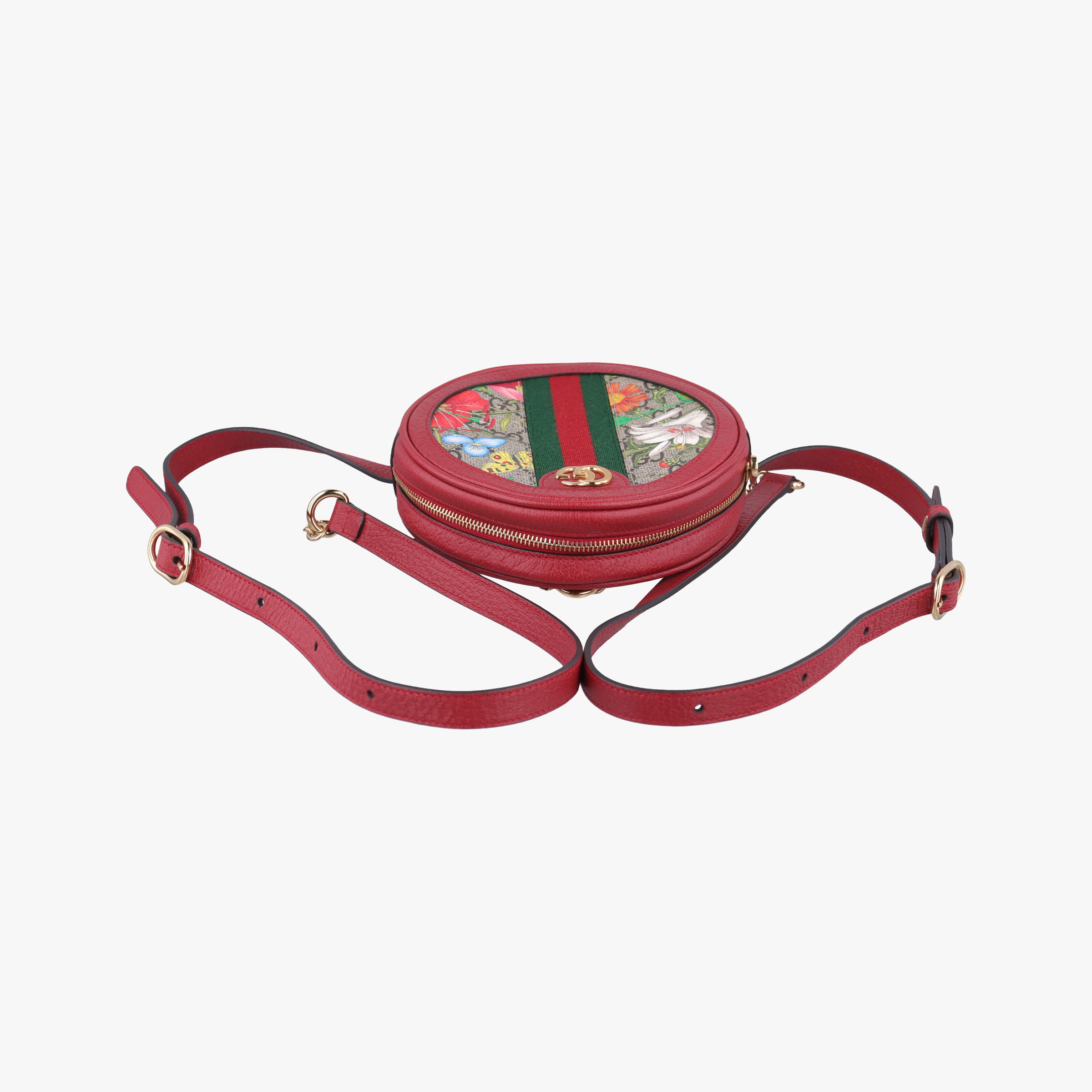 Vintage Gucci Ophidia Red×Multicolour PVC coated canvas×Leather 598661 backpack/rucksack | stylenewstar