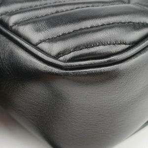Pre-owned Gucci GG Marmont Black Leather 447632 shoulderbag | stylenewstar