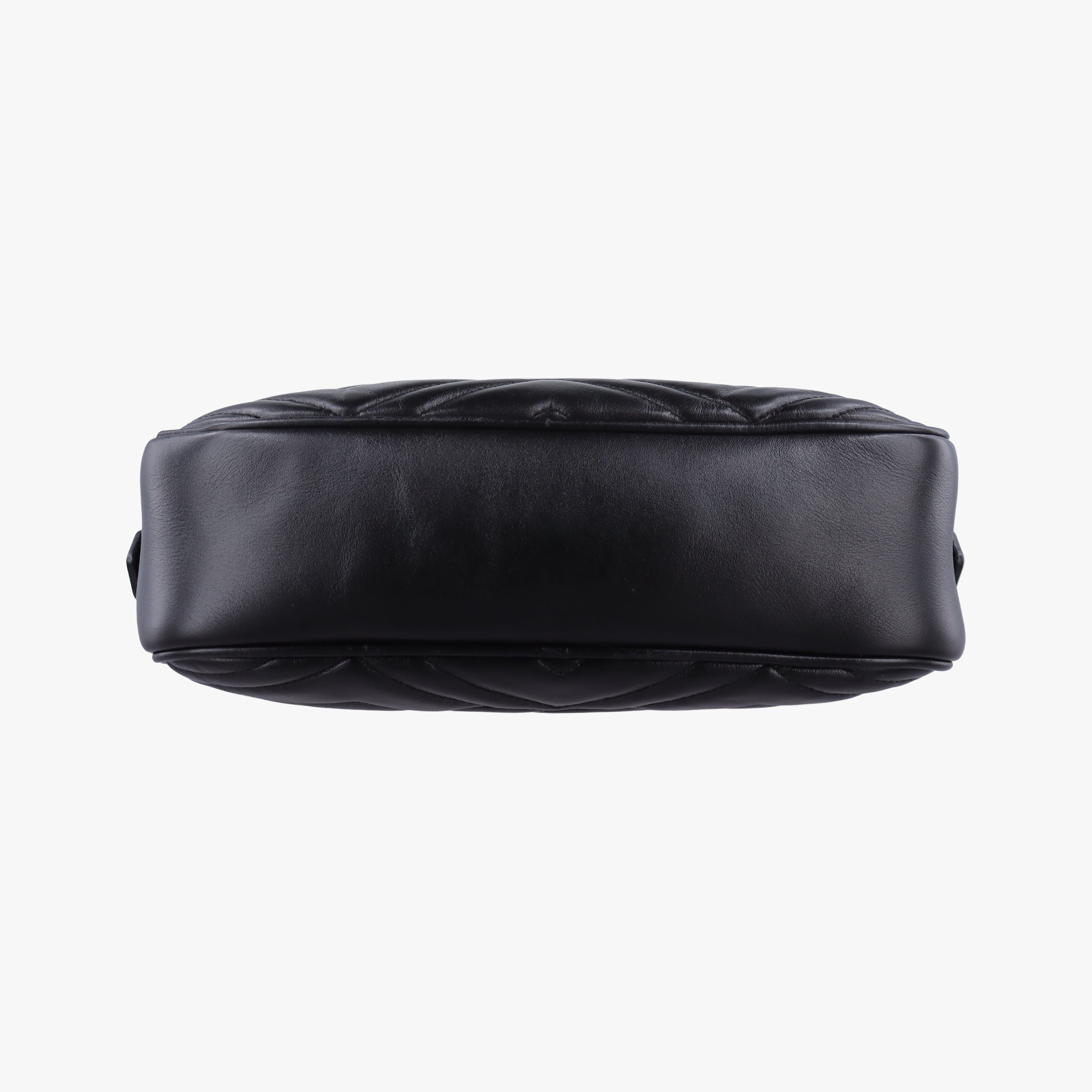 Pre-owned Gucci GG Marmont Black Leather 447632 shoulderbag | stylenewstar