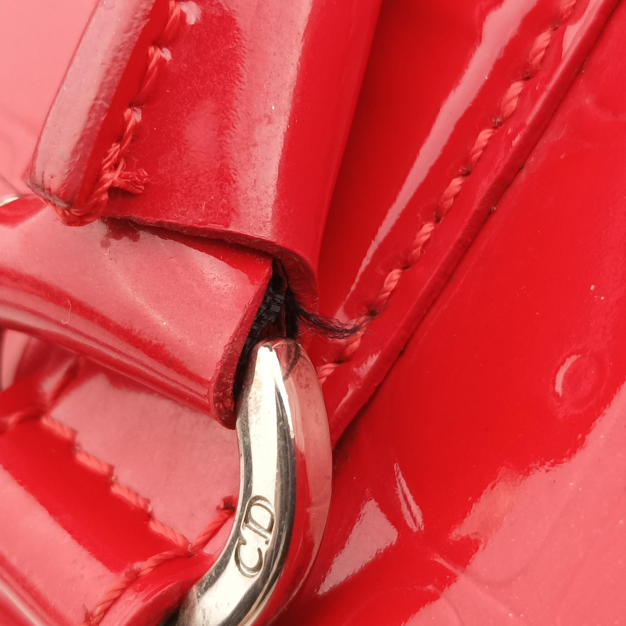 Pre-owned Christian Dior Ultimate Red patent leather  handbag | stylenewstar