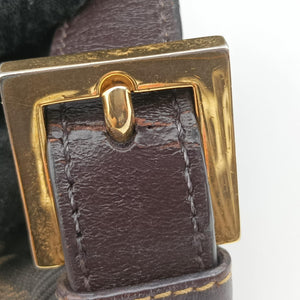 Vintage Fendi Zucca Brown canvas x Leather 8BR631 handbag | stylenewstar