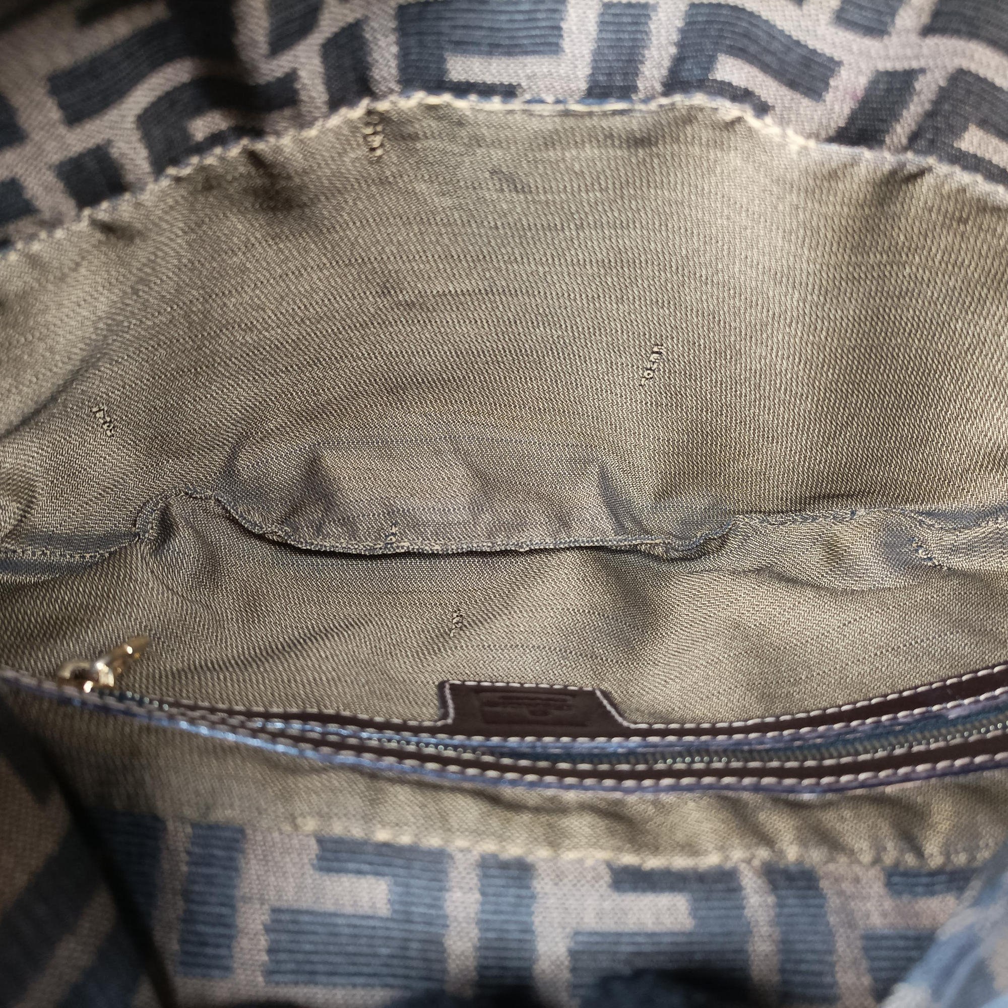 Vintage Fendi Zucca Brown canvas x Leather 8BR631 handbag | stylenewstar