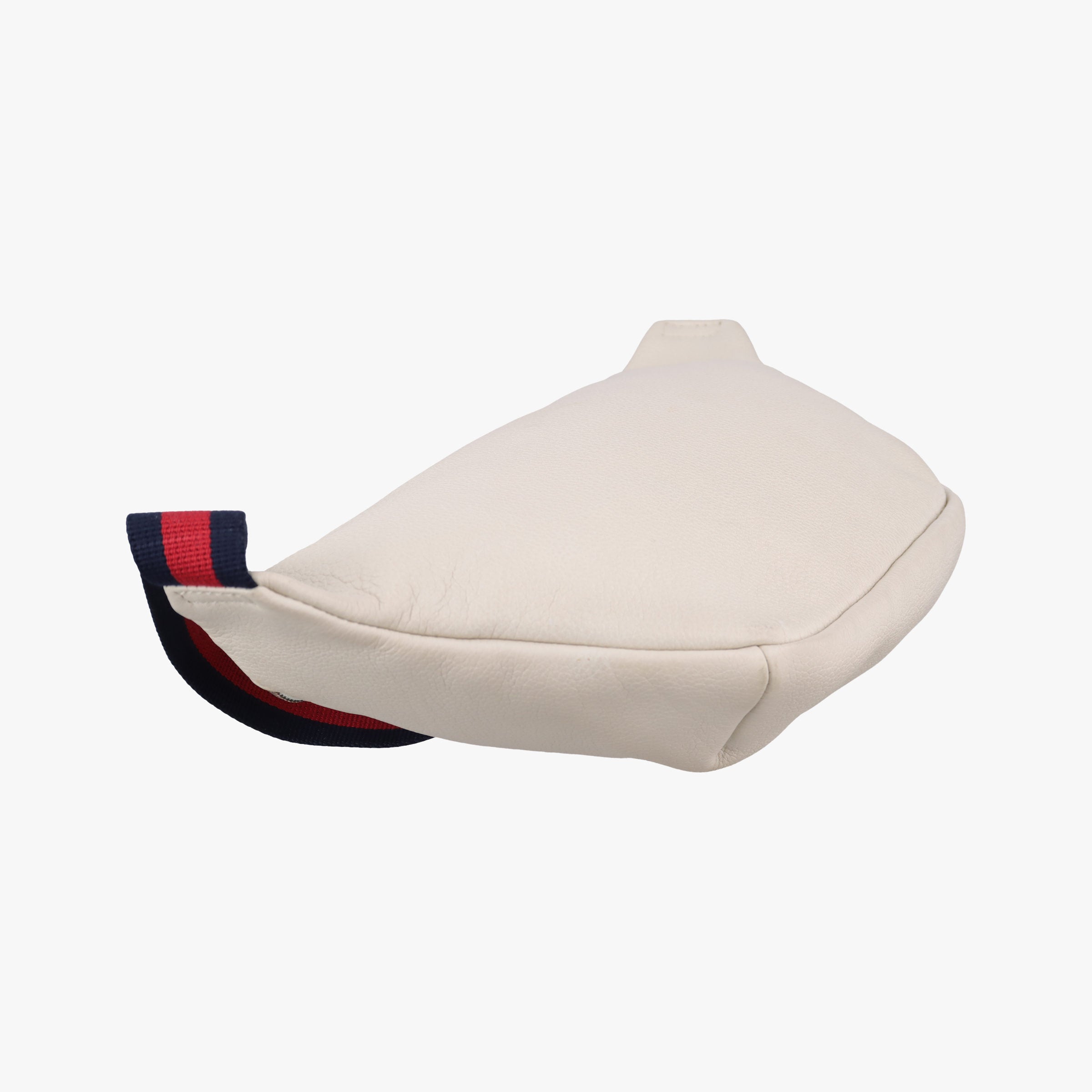 Pre-owned Gucci Print White Leather 530412 bum bag/waist bag | stylenewstar