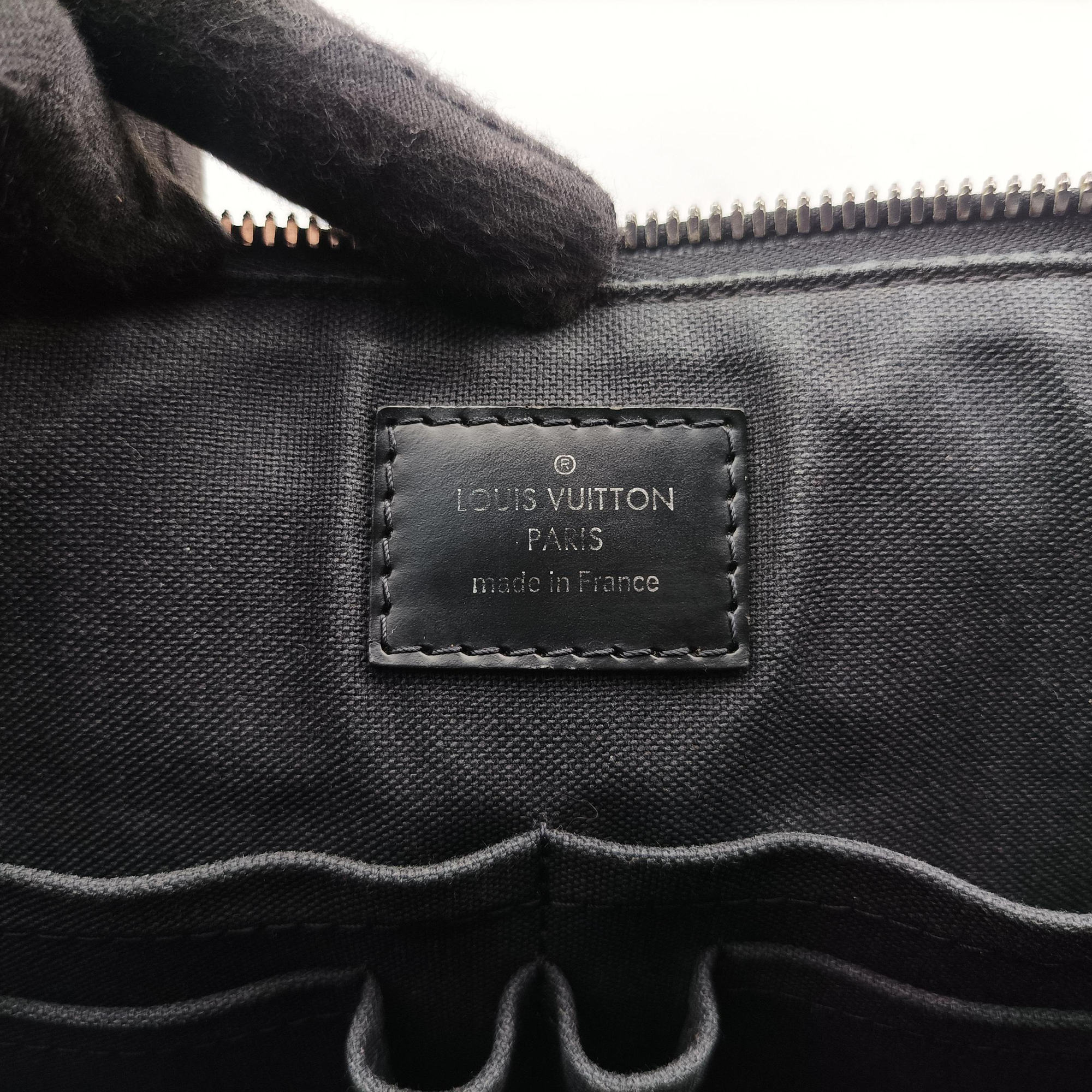 Vintage Louis Vuitton Porte Documents Jour Noir Damier Graphite N48224 handbag | stylenewstar