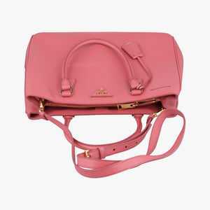 Secondhand Prada Galleria Red SAFFIANO Leather BN1786 shoulderbag | stylenewstar