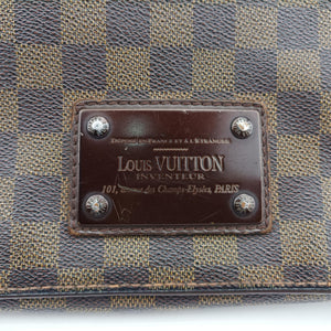 Pre-owned Louis Vuitton BROOKLYN GM EBENE Damier Canvas N51212 shoulderbag | stylenewstar