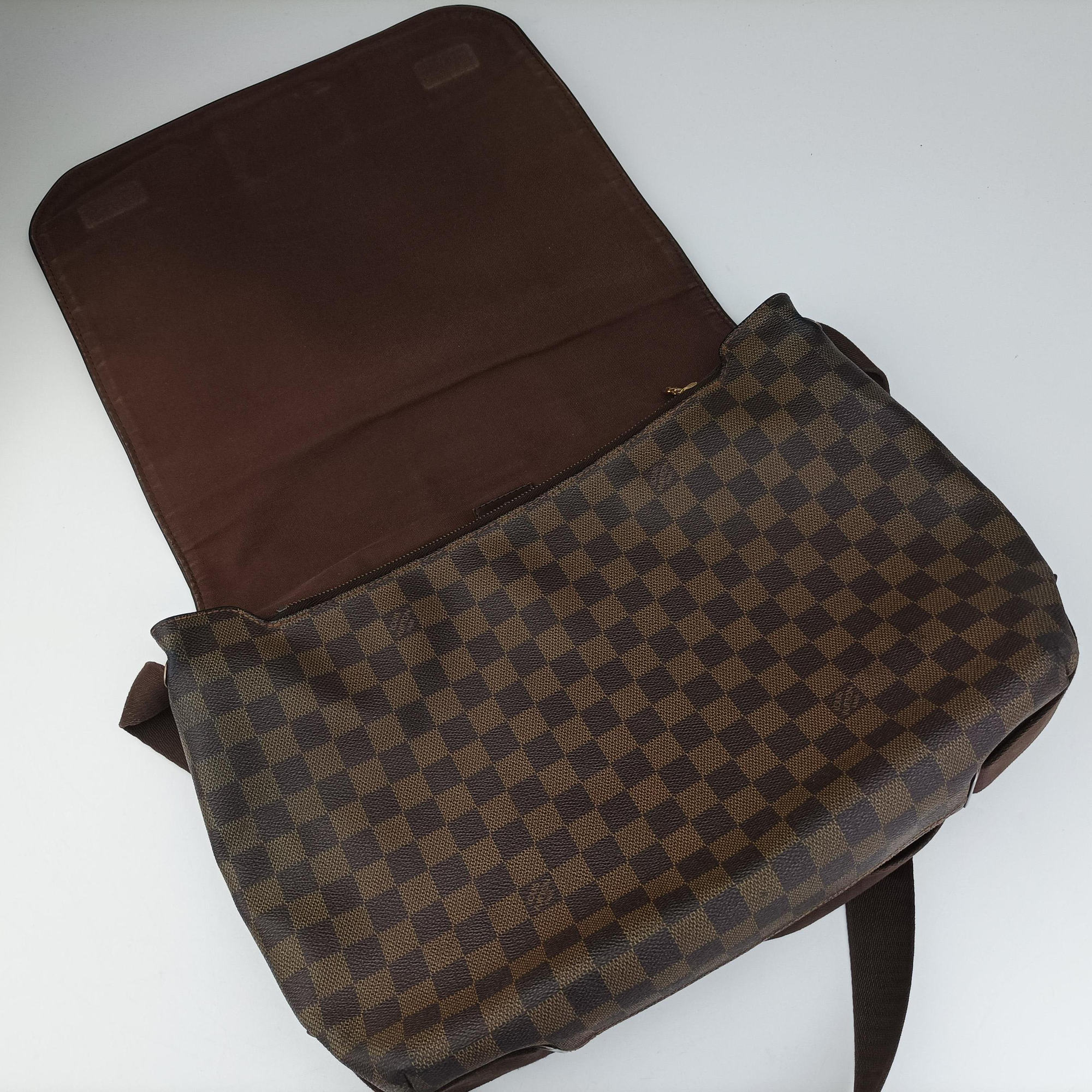 Pre-owned Louis Vuitton BROOKLYN GM EBENE Damier Canvas N51212 shoulderbag | stylenewstar