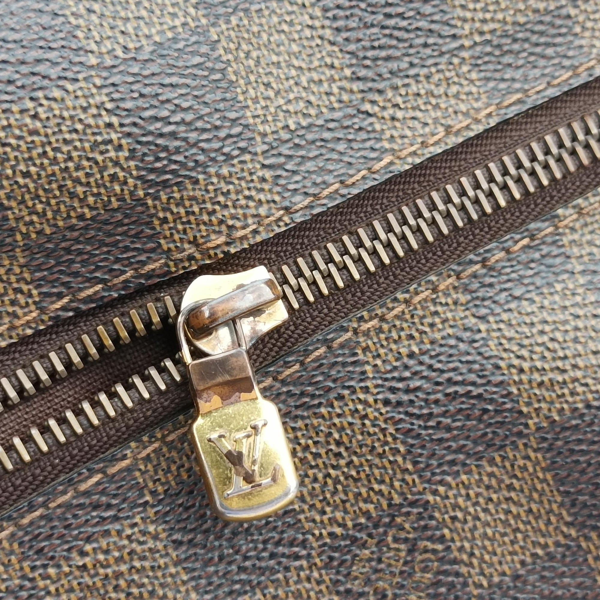 Pre-owned Louis Vuitton BROOKLYN GM EBENE Damier Canvas N51212 shoulderbag | stylenewstar