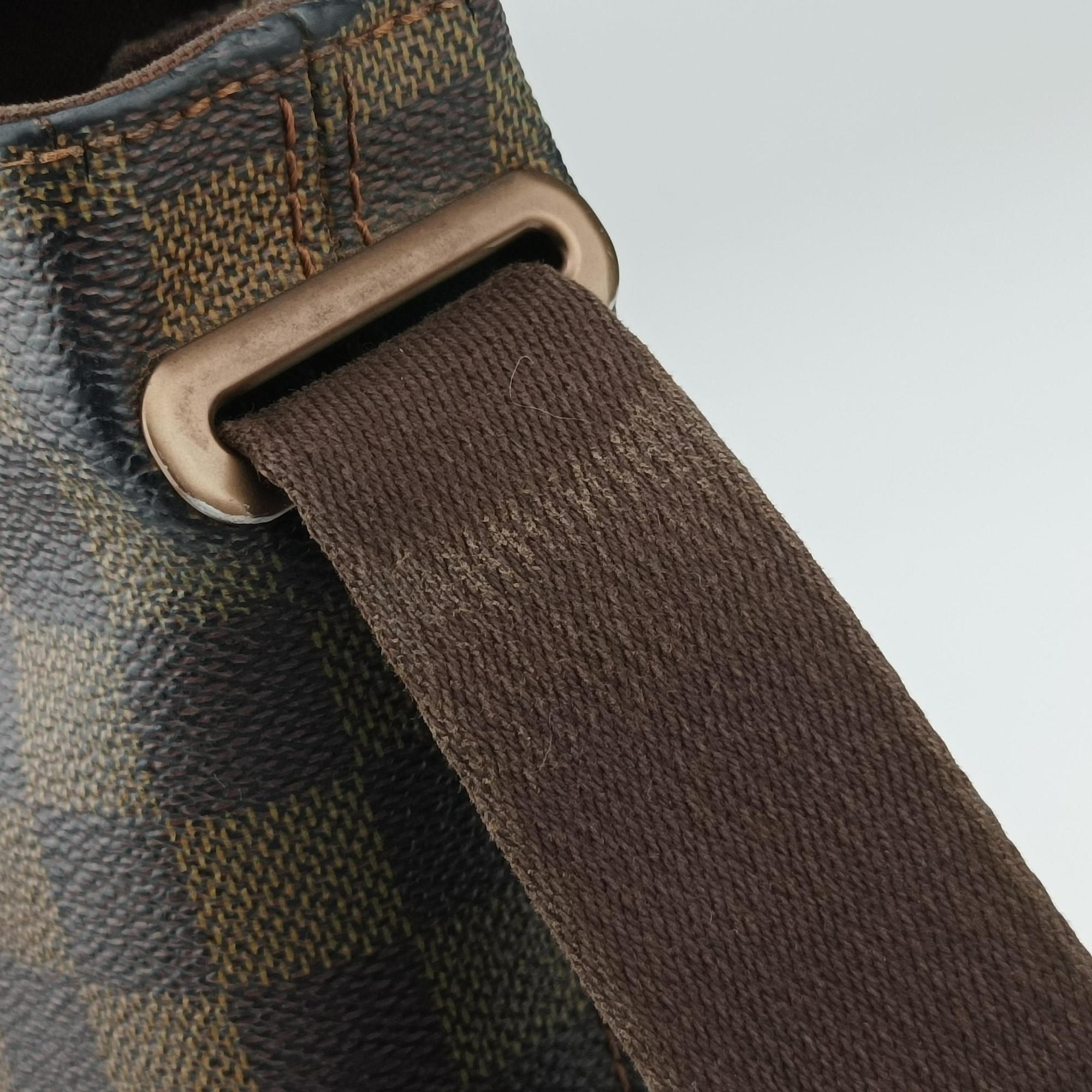 Pre-owned Louis Vuitton BROOKLYN GM EBENE Damier Canvas N51212 shoulderbag | stylenewstar