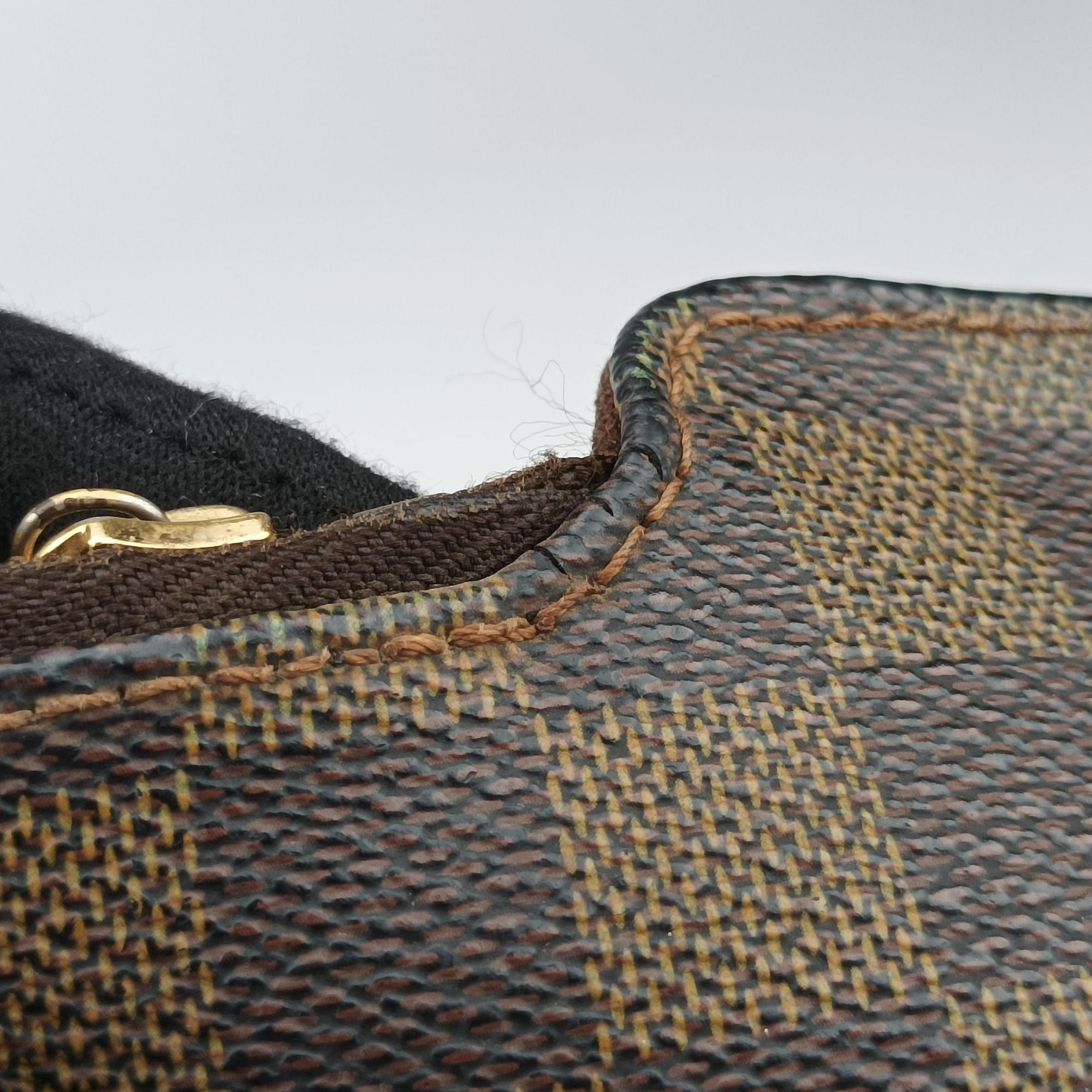 Pre-owned Louis Vuitton BROOKLYN GM EBENE Damier Canvas N51212 shoulderbag | stylenewstar