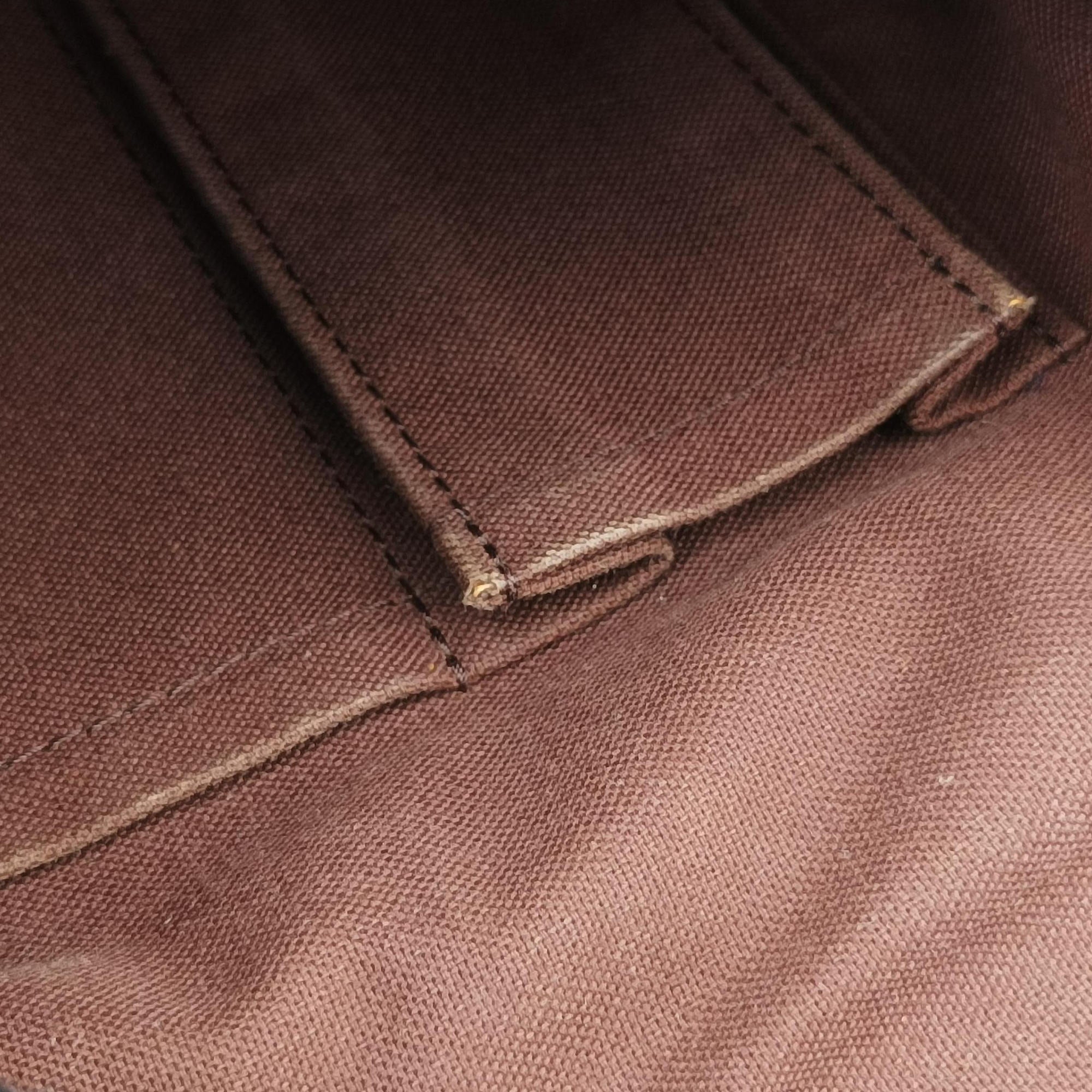 Pre-owned Louis Vuitton BROOKLYN GM EBENE Damier Canvas N51212 shoulderbag | stylenewstar