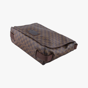 Pre-owned Louis Vuitton BROOKLYN GM EBENE Damier Canvas N51212 shoulderbag | stylenewstar