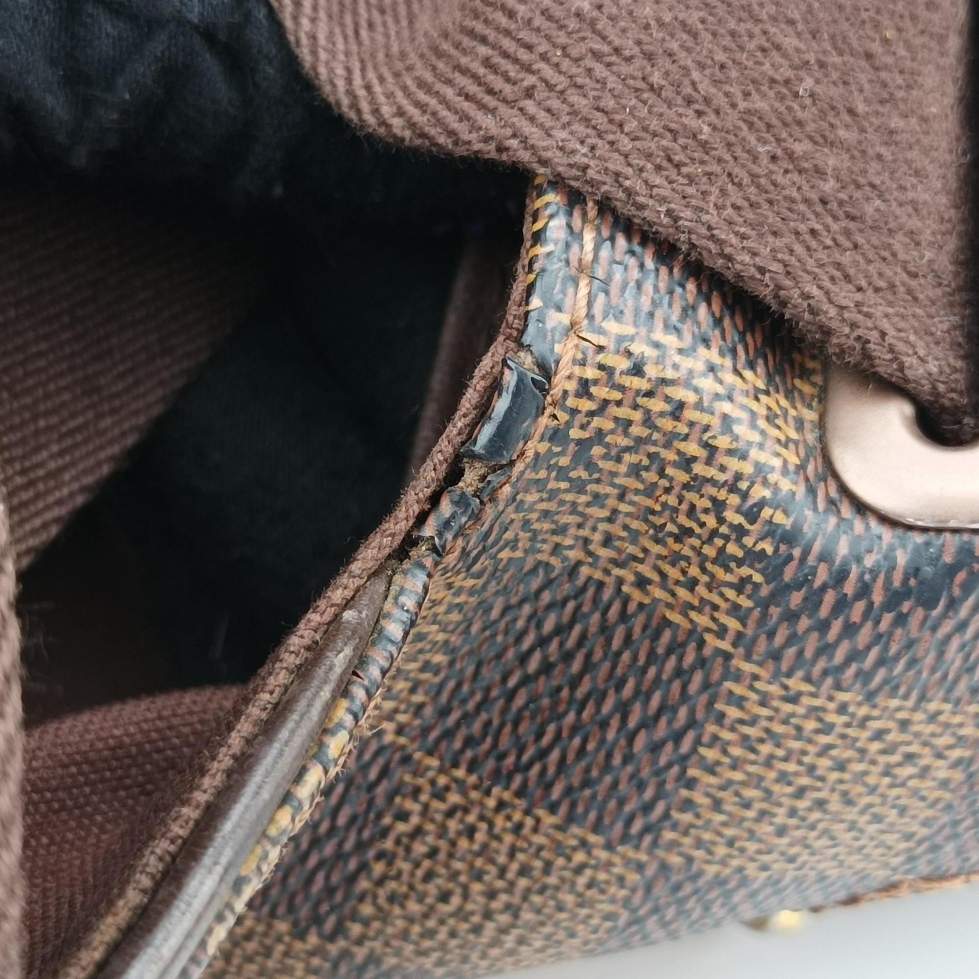 Vintage Louis Vuitton BROOKLYN MM EBENE Damier Canvas N51211 shoulderbag | stylenewstar
