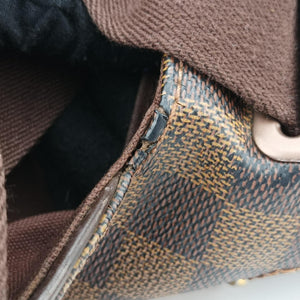 Vintage Louis Vuitton BROOKLYN MM EBENE Damier Canvas N51211 shoulderbag | stylenewstar