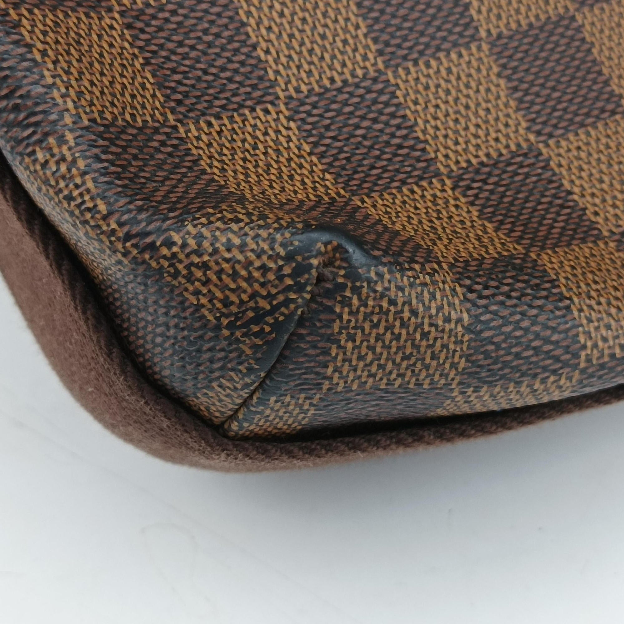 Vintage Louis Vuitton BROOKLYN MM EBENE Damier Canvas N51211 shoulderbag | stylenewstar