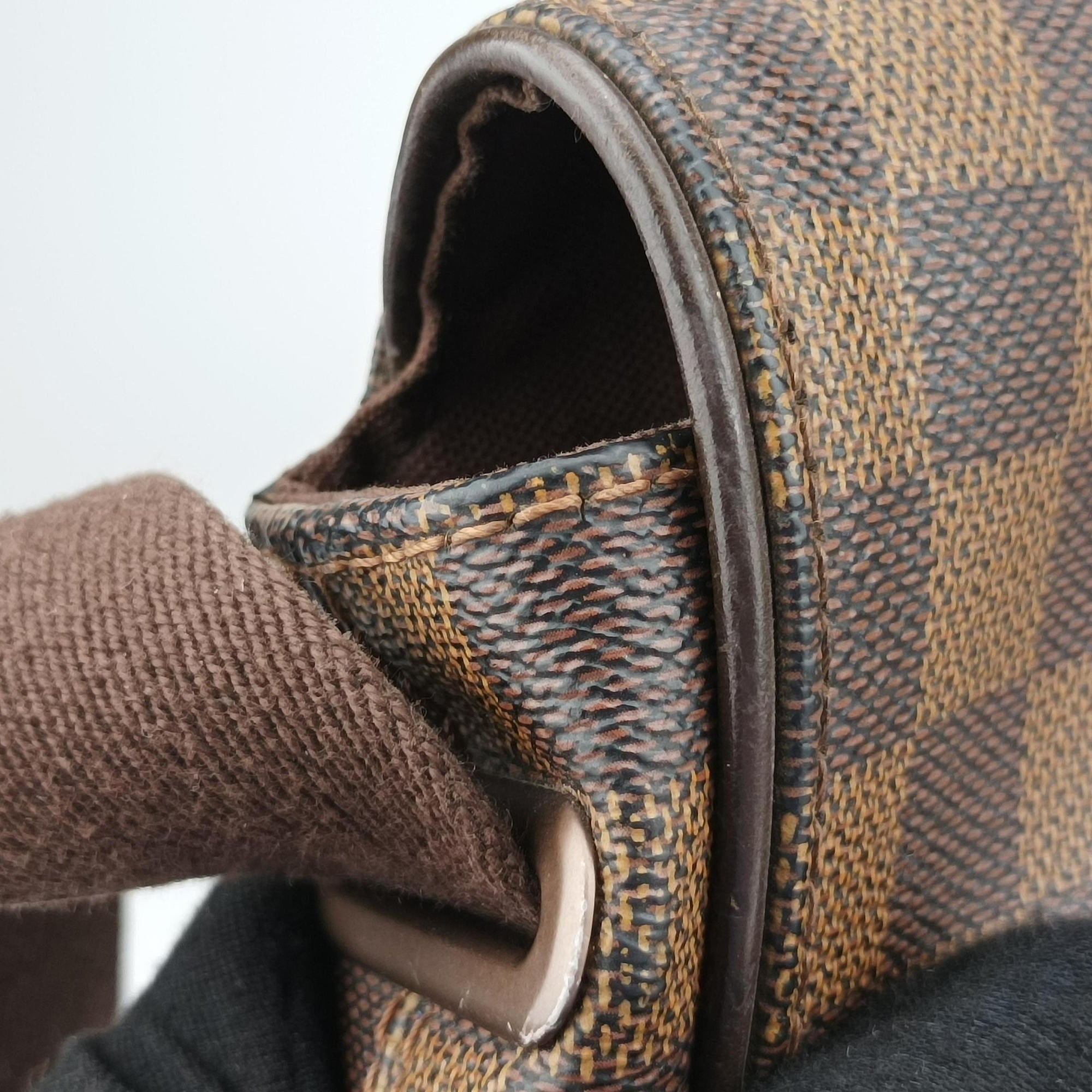 Vintage Louis Vuitton BROOKLYN MM EBENE Damier Canvas N51211 shoulderbag | stylenewstar