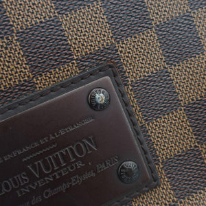 Vintage Louis Vuitton BROOKLYN MM EBENE Damier Canvas N51211 shoulderbag | stylenewstar