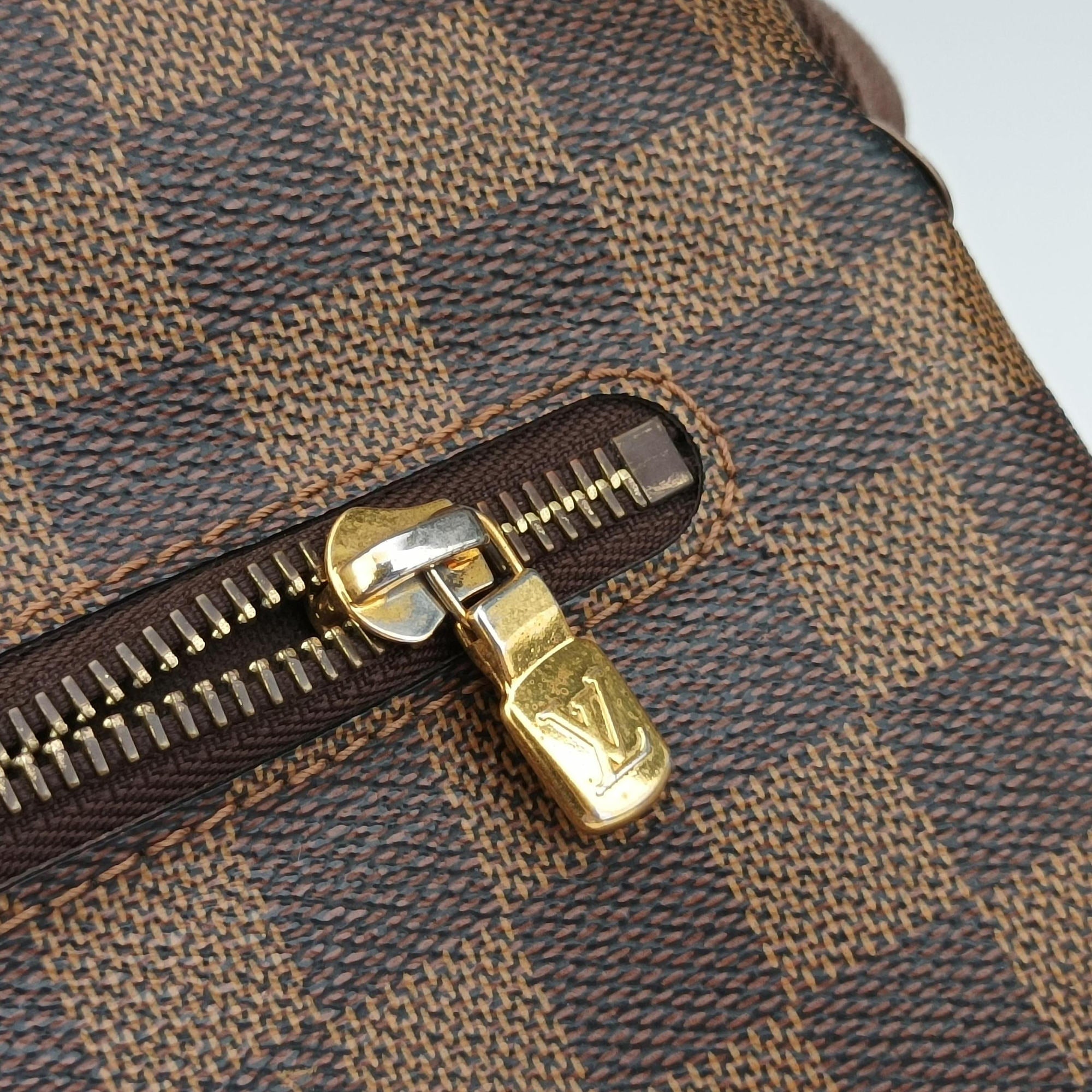 Vintage Louis Vuitton BROOKLYN MM EBENE Damier Canvas N51211 shoulderbag | stylenewstar