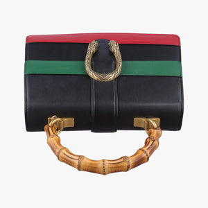 Pre-owned Gucci Dionysus Black×green×red Leather 448075 shoulderbag | stylenewstar