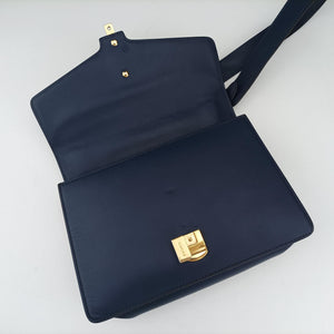 Pre-owned Gucci Sylvie Blue Leather 421882 shoulderbag | stylenewstar