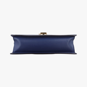 Pre-owned Gucci Sylvie Blue Leather 421882 shoulderbag | stylenewstar