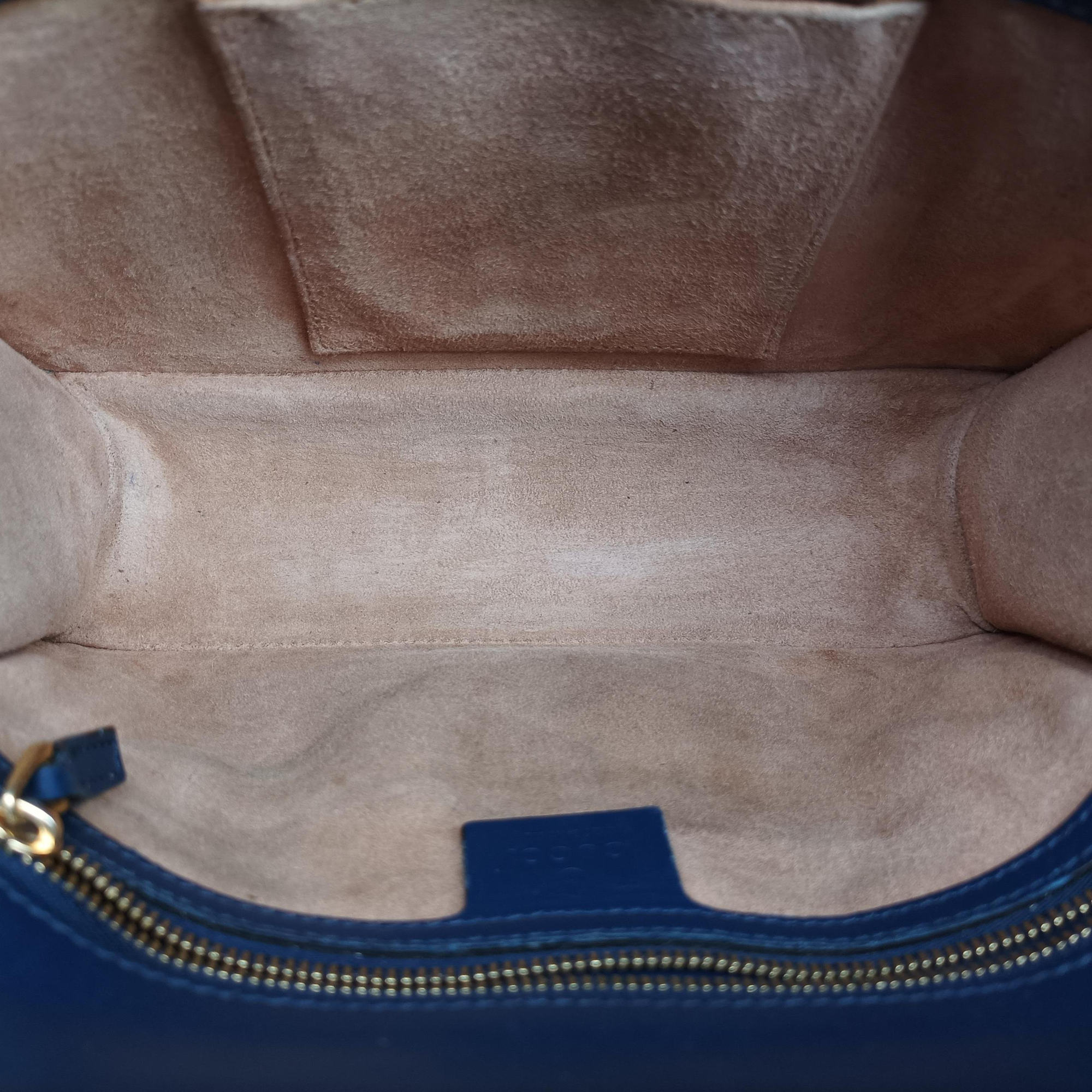 Pre-owned Gucci Sylvie Blue Leather 421882 shoulderbag | stylenewstar