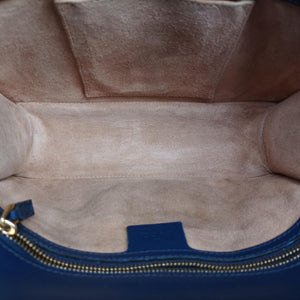Pre-owned Gucci Sylvie Blue Leather 421882 shoulderbag | stylenewstar