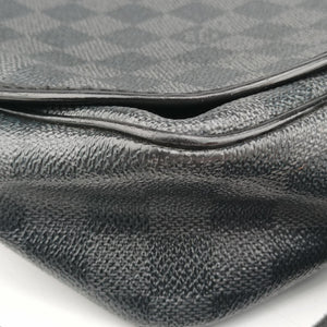 Pre-owned Louis Vuitton DANIEL MM Noir Damier GRAPHITE N58029 shoulderbag | stylenewstar