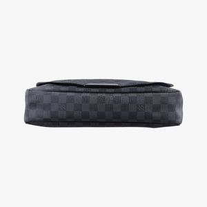 Pre-owned Louis Vuitton DANIEL MM Noir Damier GRAPHITE N58029 shoulderbag | stylenewstar