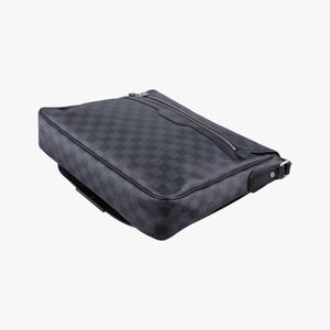 Pre-owned Louis Vuitton DANIEL MM Noir Damier GRAPHITE N58029 shoulderbag | stylenewstar