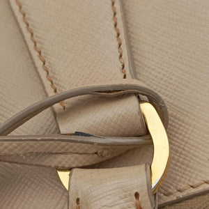 Pre-owned Prada Galleria Beige SAFFIANO Leather BN1786 shoulderbag | stylenewstar