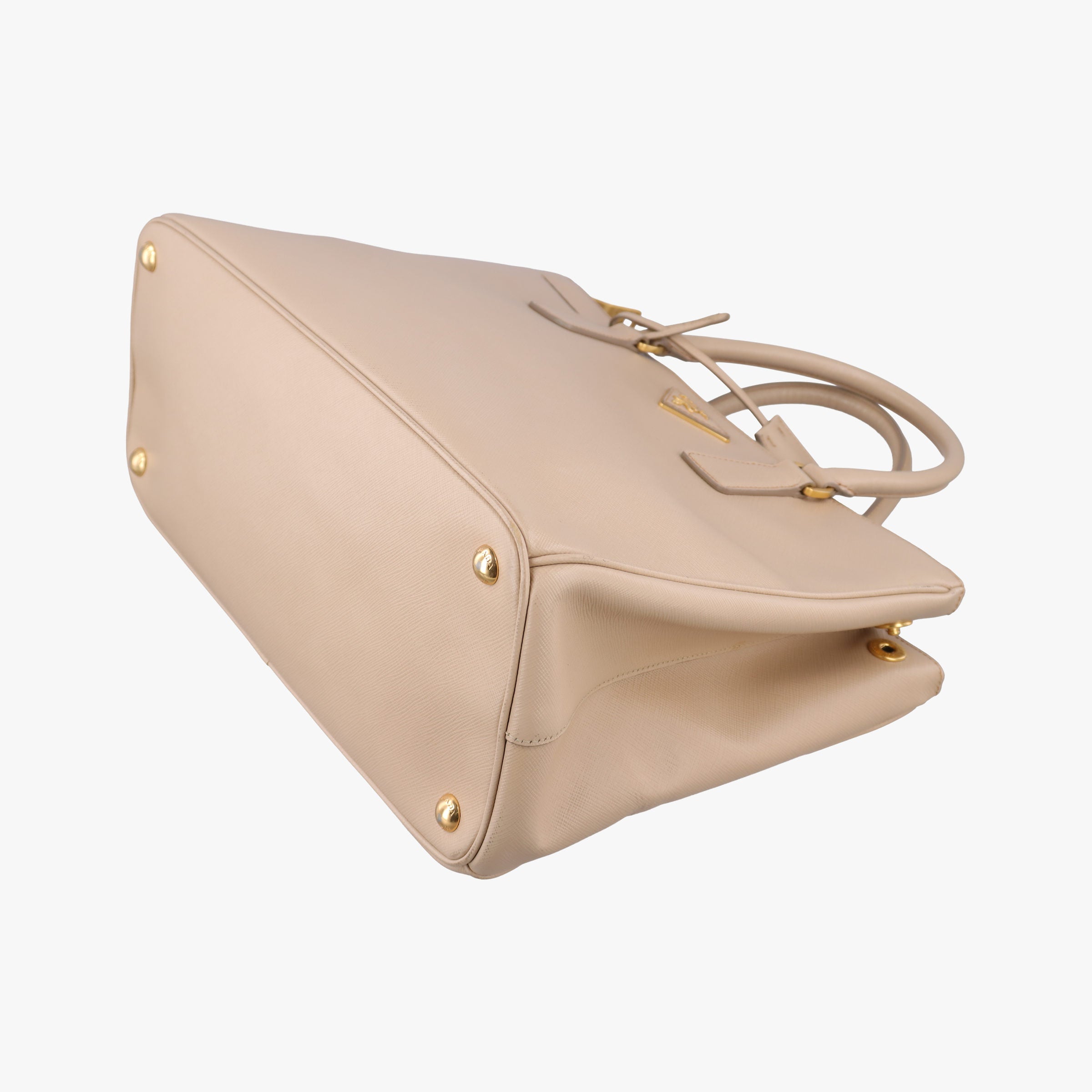 Pre-owned Prada Galleria Beige SAFFIANO Leather BN1786 shoulderbag | stylenewstar
