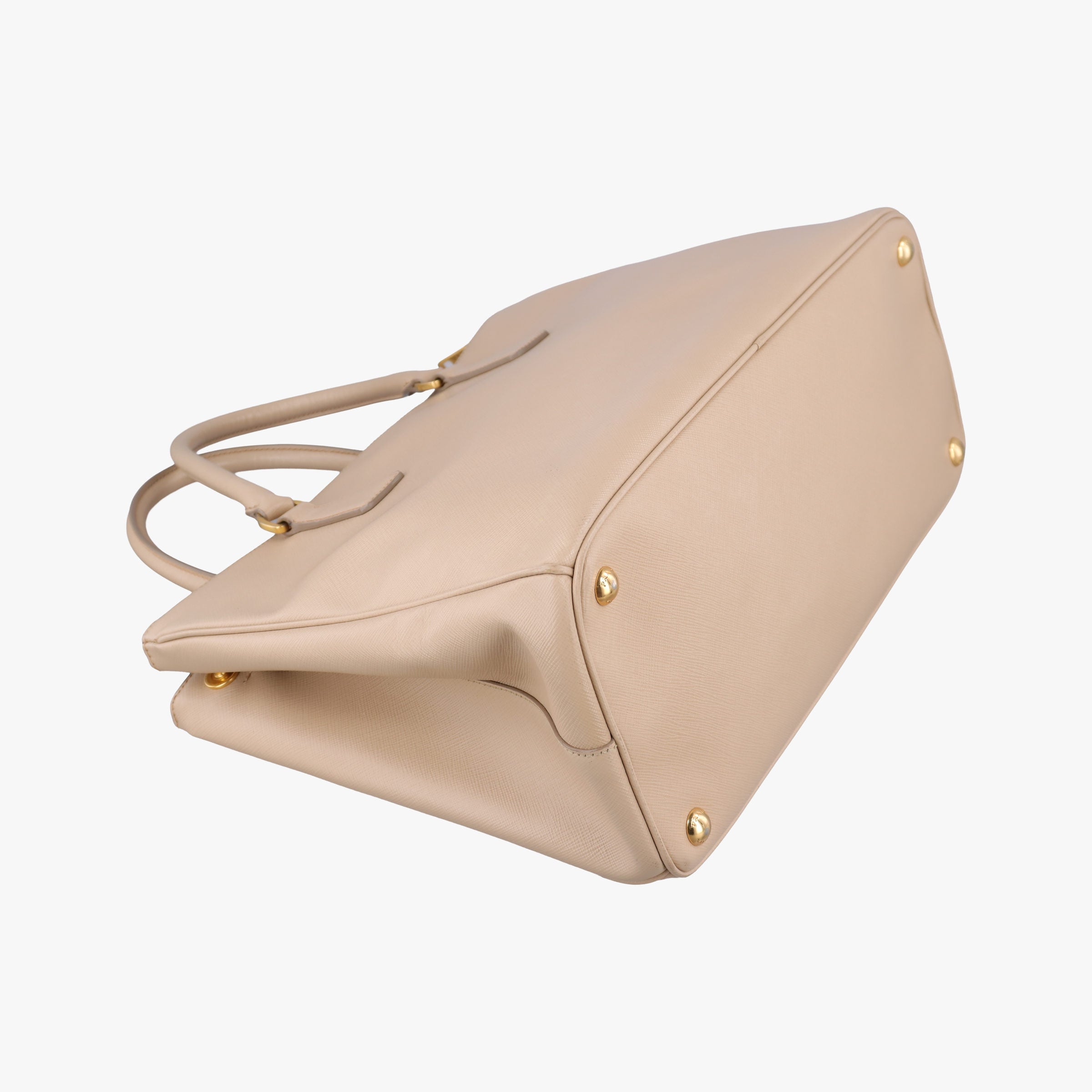 Pre-owned Prada Galleria Beige SAFFIANO Leather BN1786 shoulderbag | stylenewstar