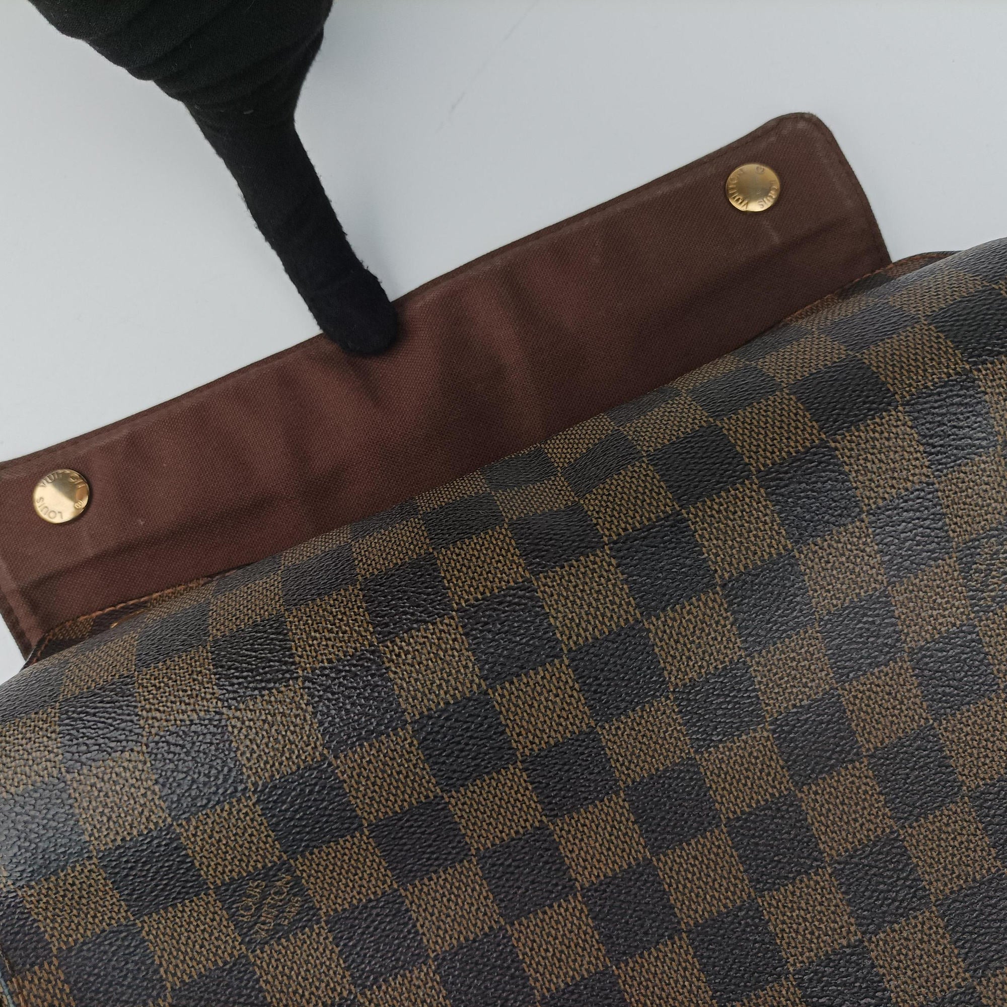 Pre-owned Louis Vuitton NAVIGLIO EBENE Damier Canvas N45255 shoulderbag | stylenewstar