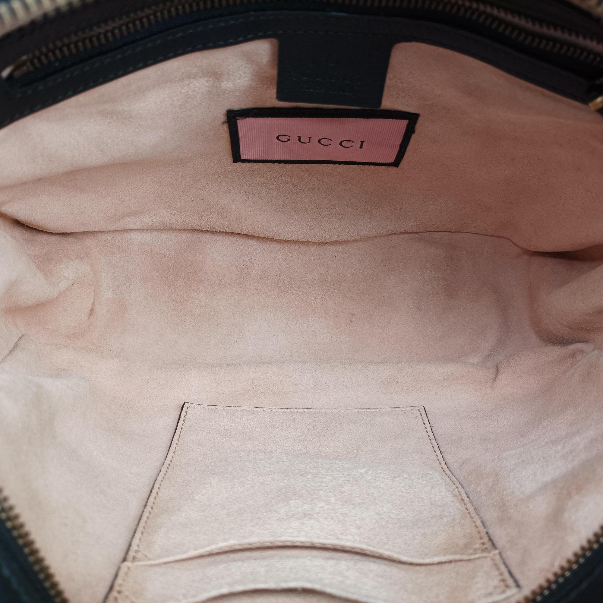 Pre-owned Gucci GG Marmont Black×multicolor Leather 443499 shoulderbag | stylenewstar