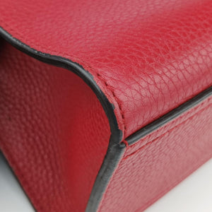 Pre-owned Gucci GG Marmont Red Leather 442622 handbag | stylenewstar