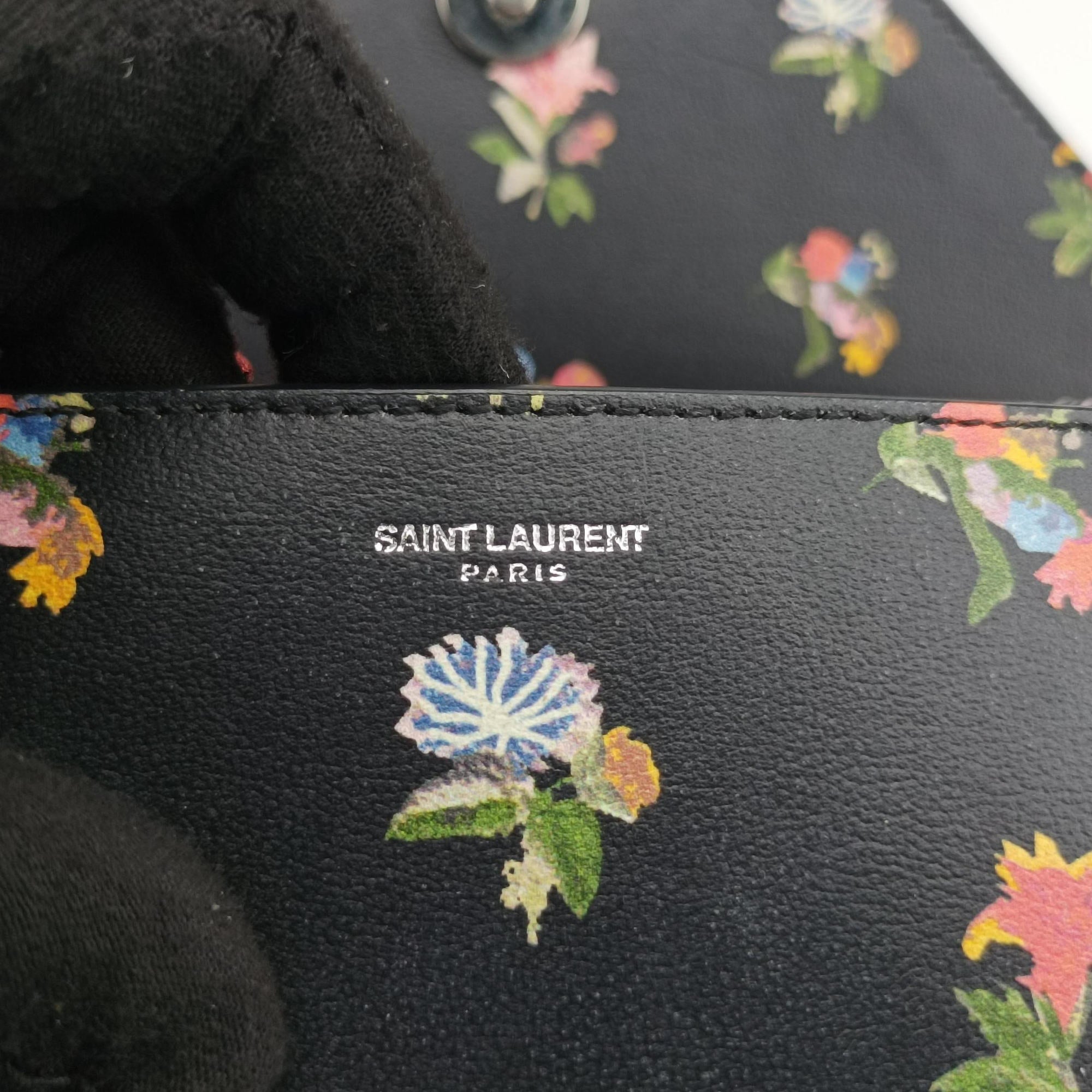Pre-owned Yves Saint Laurent Betty Black×Multi Leather 401816 shoulderbag | stylenewstar