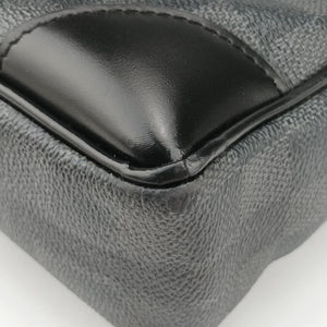 Pre-owned Louis Vuitton Porte Documents Voyage Noir Damier Graphite N41125 handbag | stylenewstar