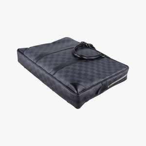 Pre-owned Louis Vuitton Porte Documents Voyage Noir Damier Graphite N41125 handbag | stylenewstar